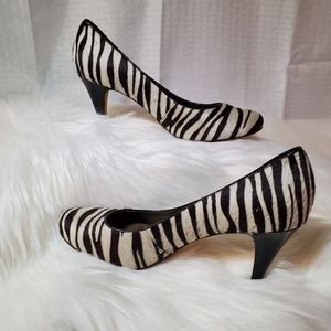 ANTONIO MELANI ZEBRA HEELS SZ 7